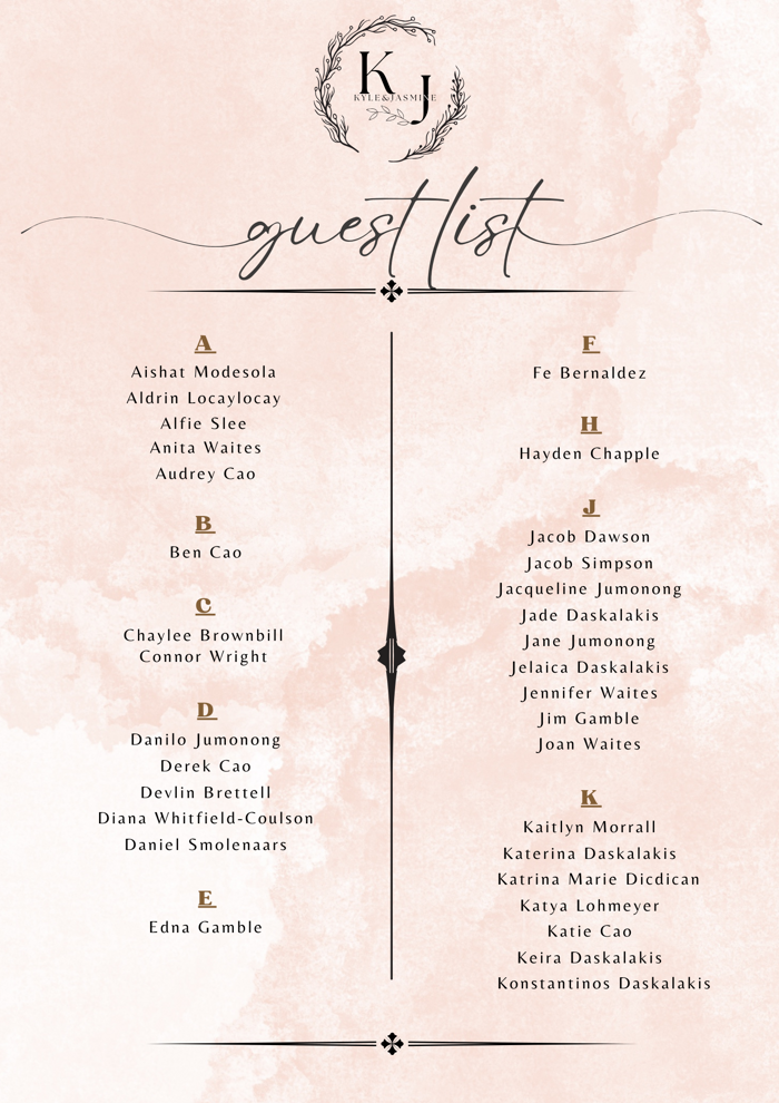 Guest list page 2